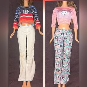 Vibrant Vintage Barbie Doll Apparel Collection Clothing